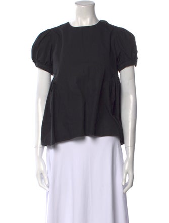 Sandy Liang Crew Neck Short Sleeve Top