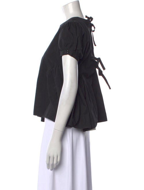 Sandy Liang Crew Neck Short Sleeve Top