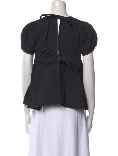 Sandy Liang Crew Neck Short Sleeve Top