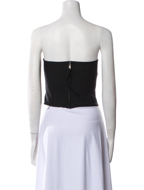 Sandy Liang Strapless Crop Top