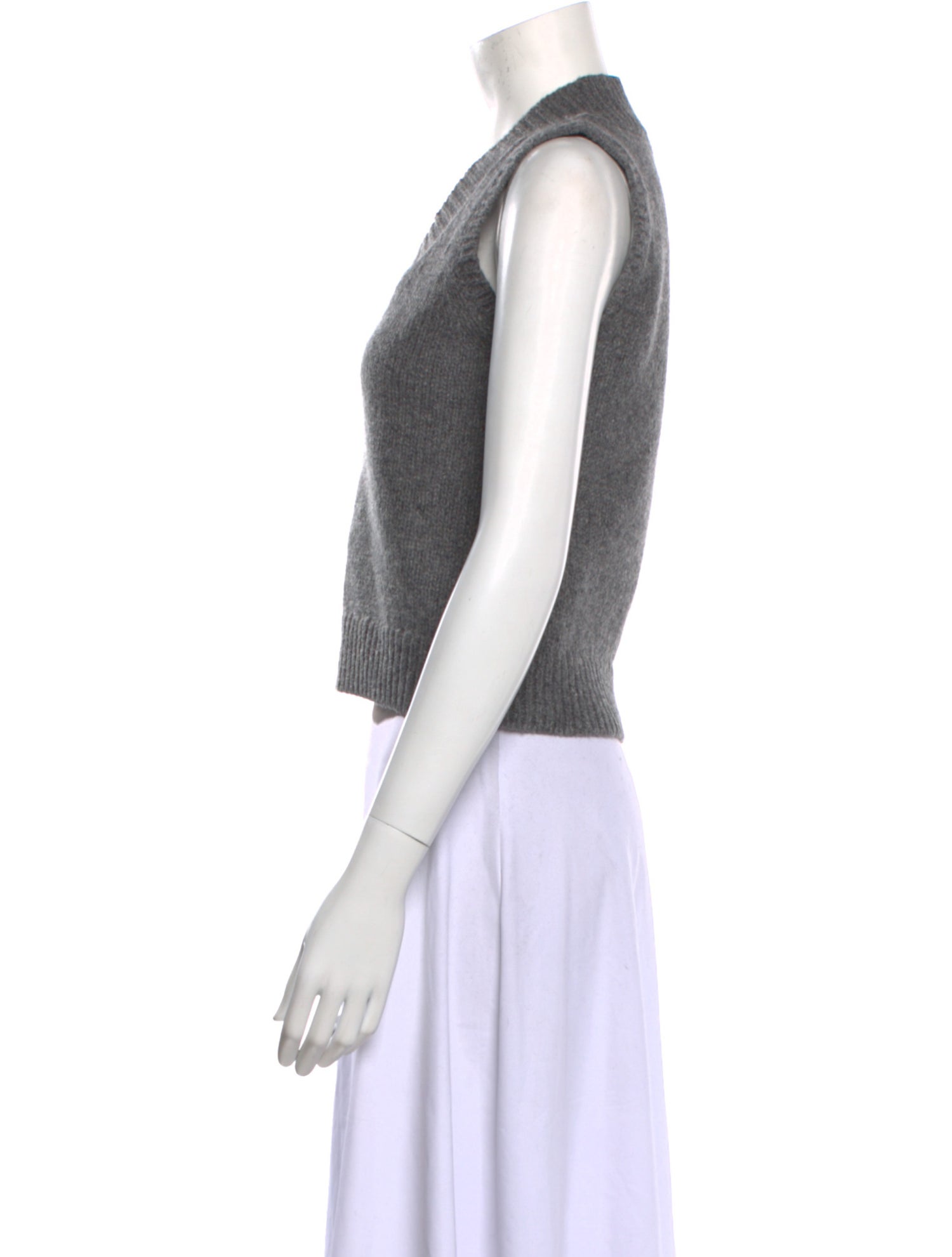 Sandy Liang Lambswool V-Neck Sweater