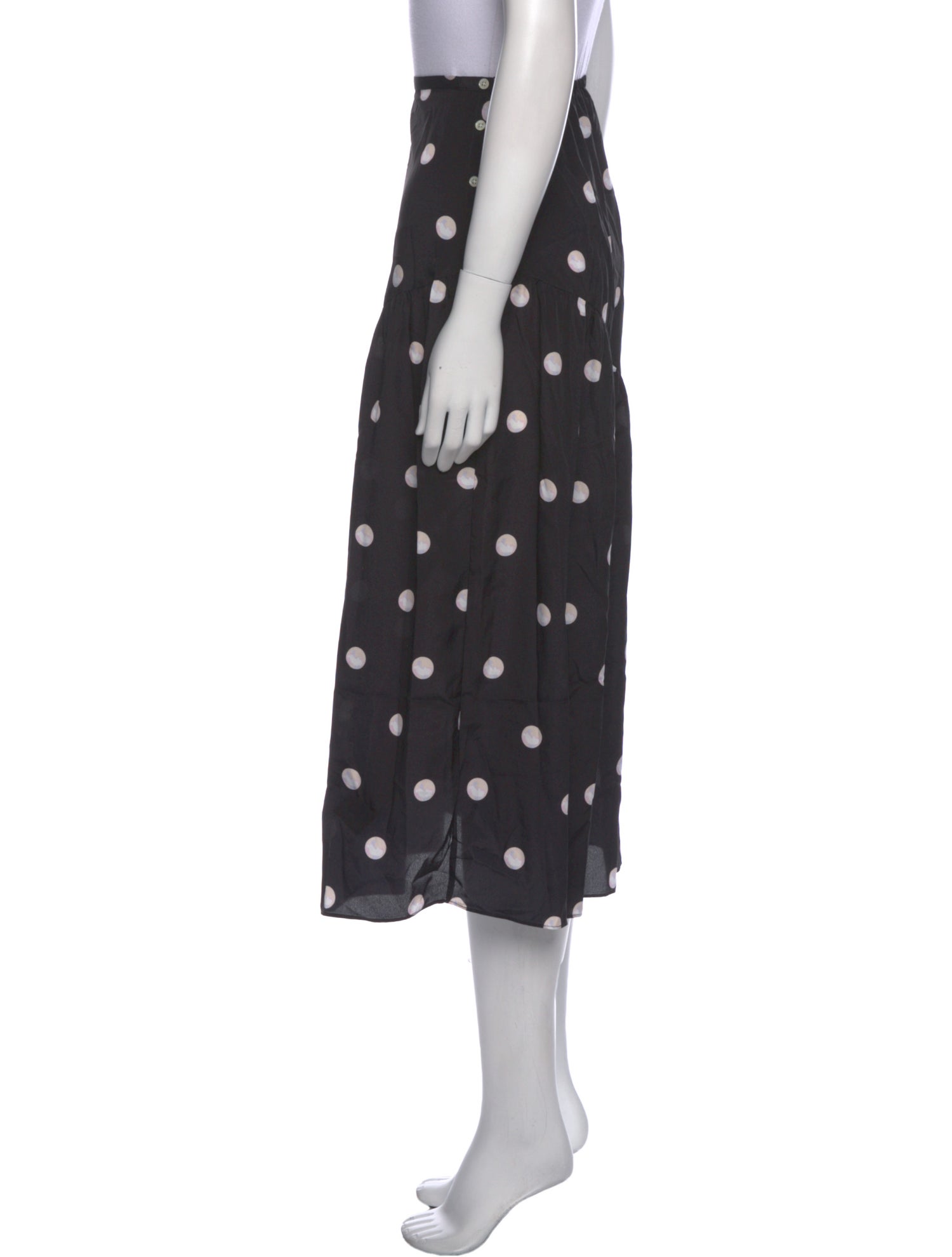 Sandy Liang Polka Dot Print Midi Length Skirt w/ Tags