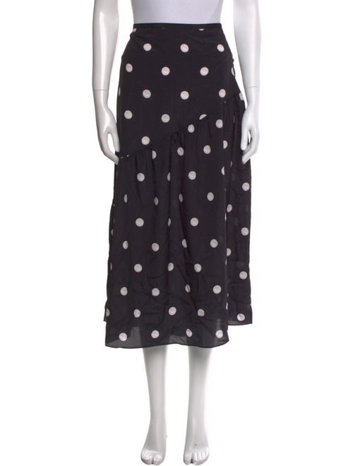 Sandy Liang Polka Dot Print Midi Length Skirt