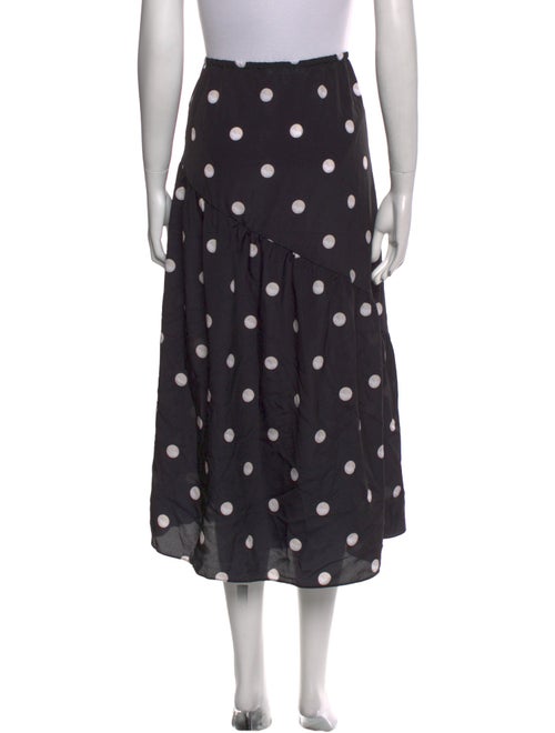 Sandy Liang Polka Dot Print Midi Length Skirt