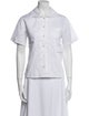 Sandy Liang Short Sleeve Button-Up Top
