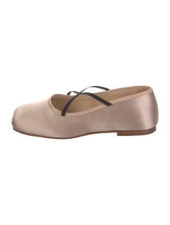 Sandy Liang Satin Mary Jane Flats