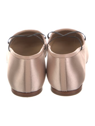 Sandy Liang Satin Mary Jane Flats