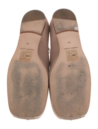Sandy Liang Satin Mary Jane Flats