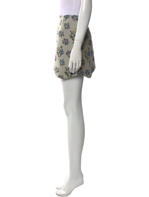 Sandy Liang Floral Print Mini Skirt