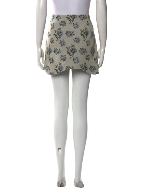 Sandy Liang Floral Print Mini Skirt
