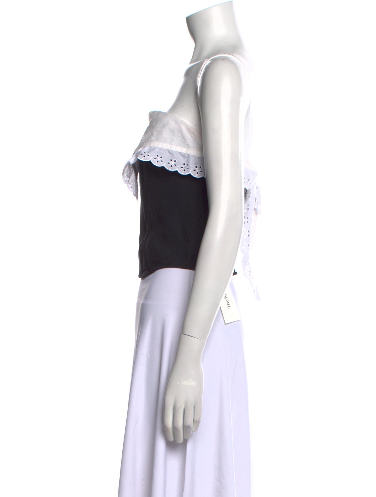 Sandy Liang Strapless Crop Top