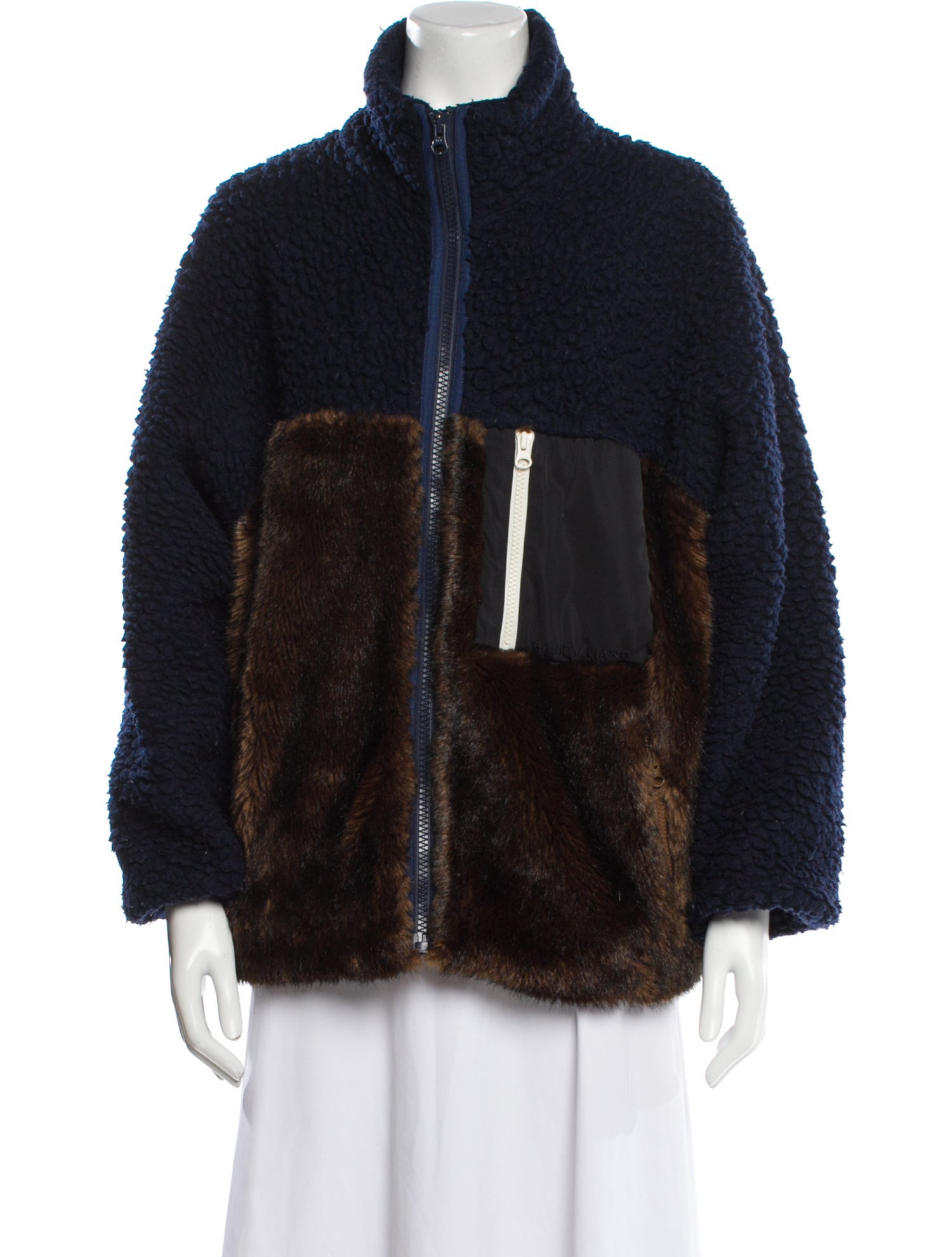 Sandy Liang Faux Fur Jacket