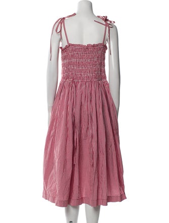 Sandy Liang Striped Midi Length Dress