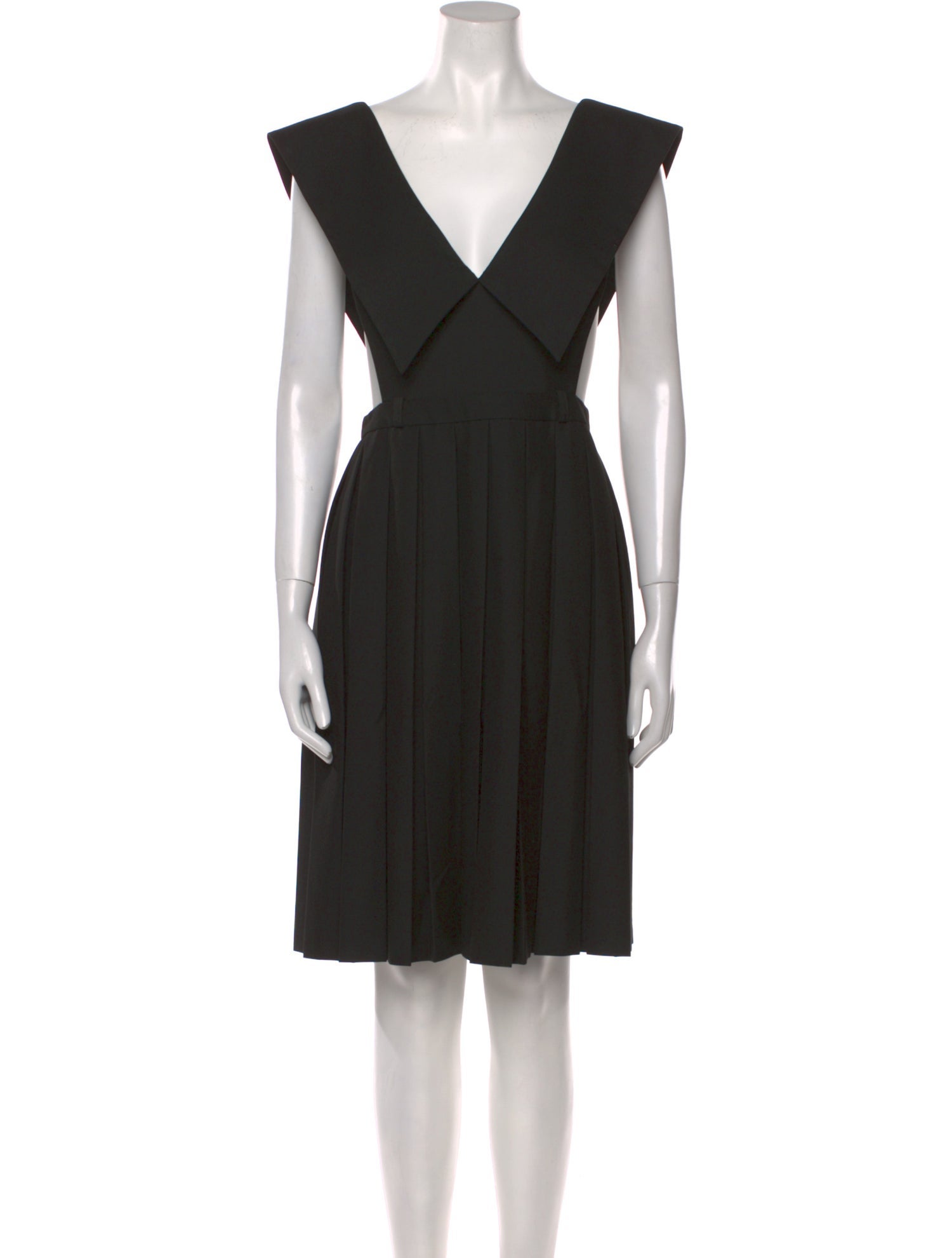 Sandy Liang V-Neck Knee-Length Dress