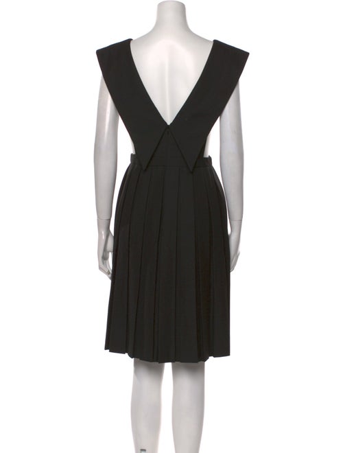 Sandy Liang V-Neck Knee-Length Dress