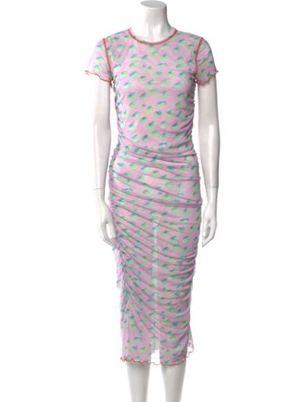 Sandy Liang Printed Long Dress