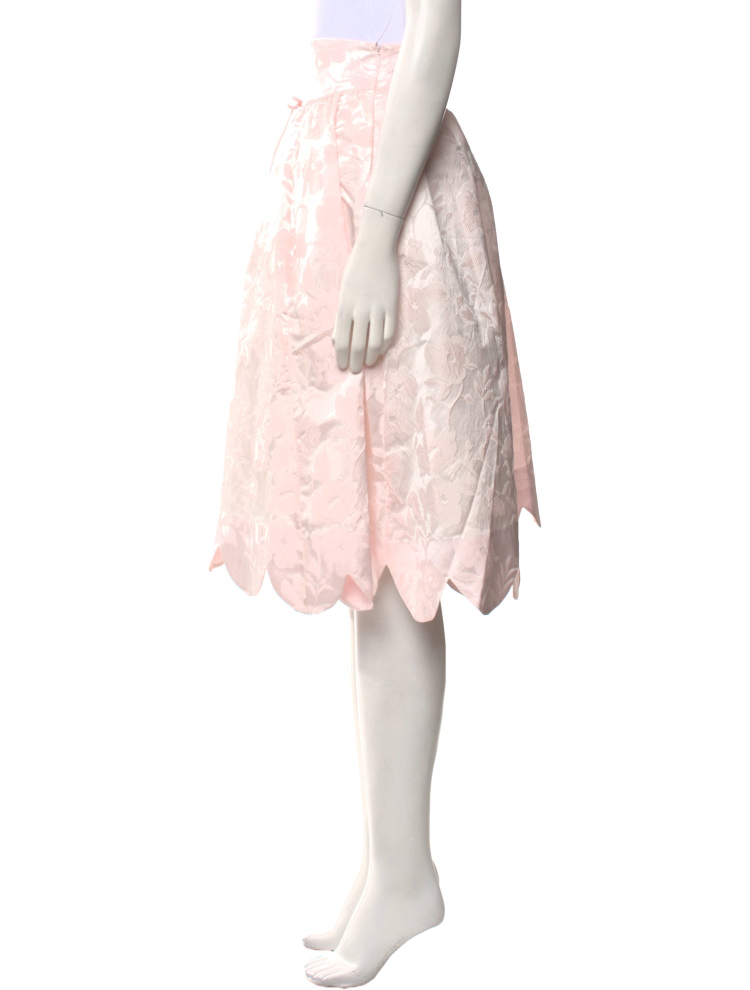 Sandy Liang Floral Print Knee-Length Skirt