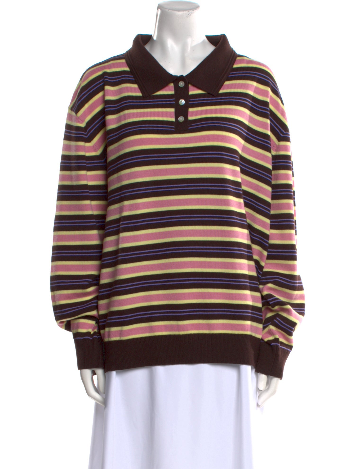 Sandy Liang Merino Wool Striped Sweater