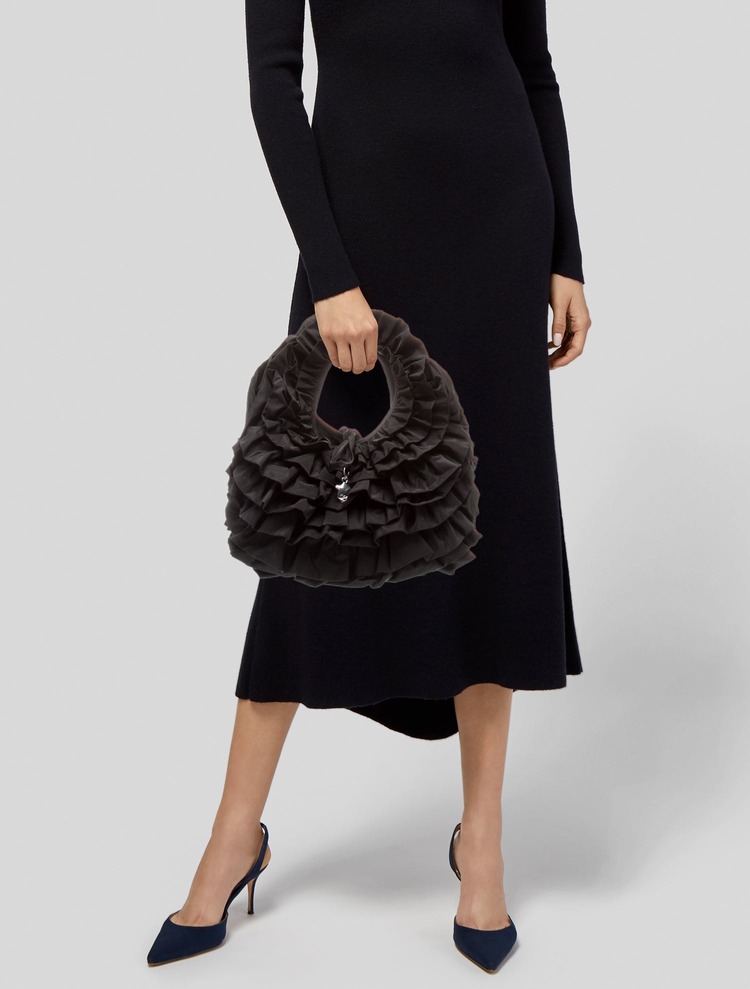 Sandy Liang Nylon Top Handle Bag