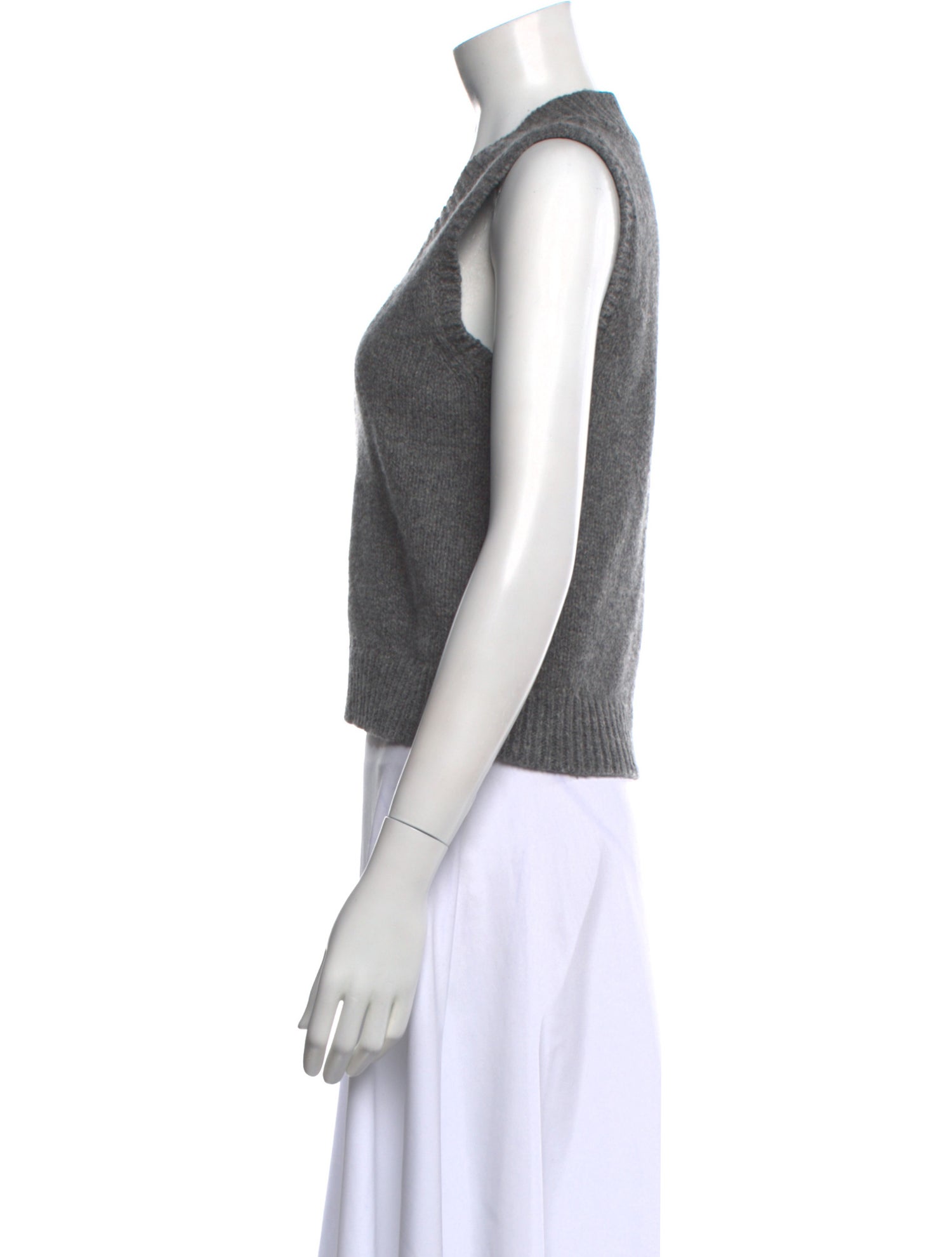Sandy Liang Lambswool V-Neck Sweater