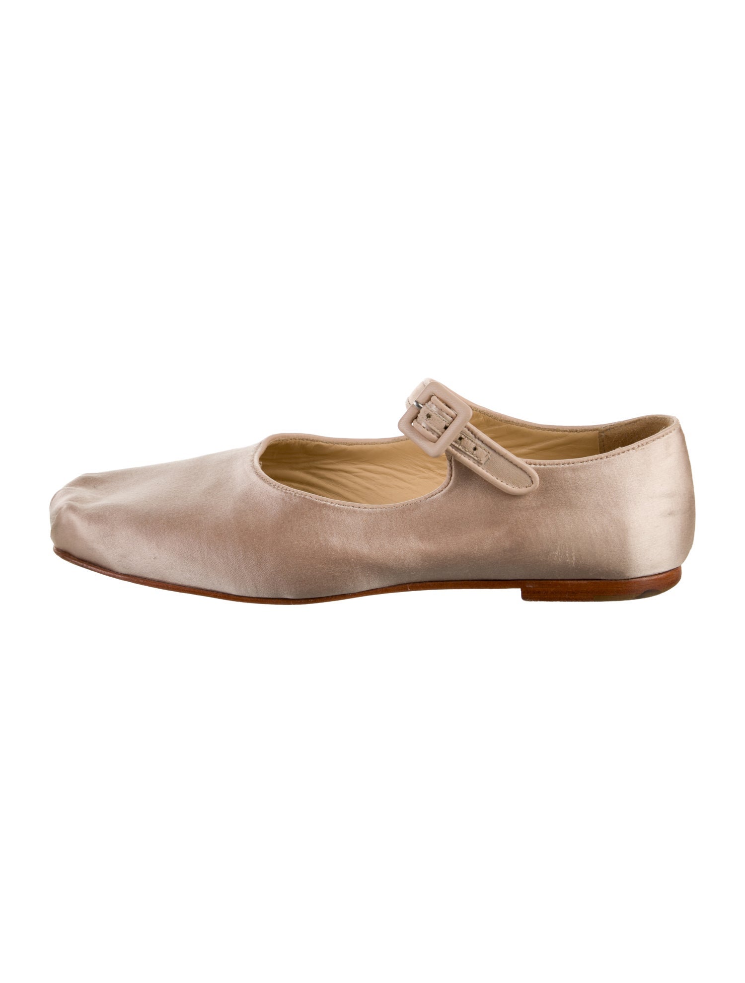 Sandy Liang Satin Mary Jane Flats