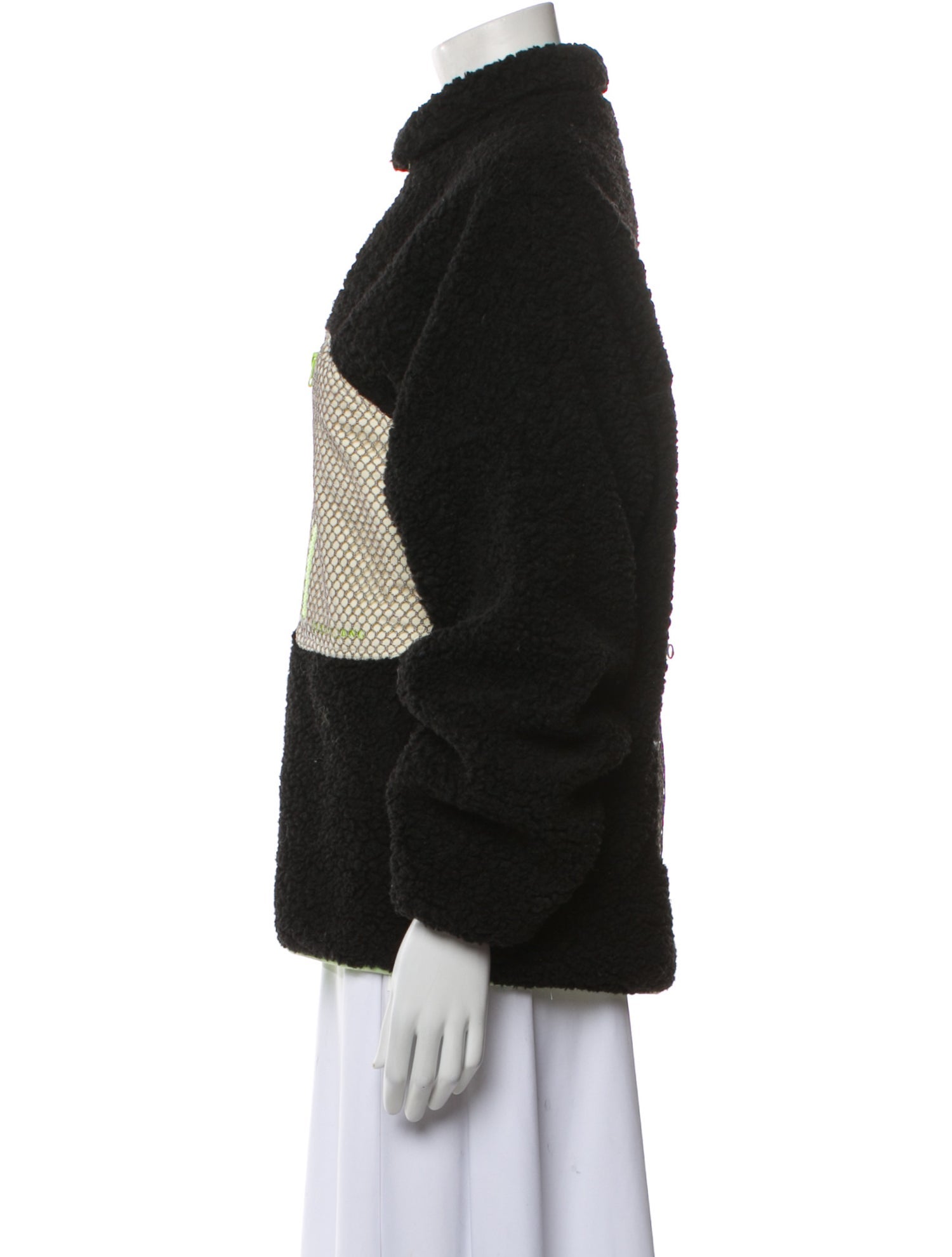 Sandy Liang Faux Fur Bomber Jacket