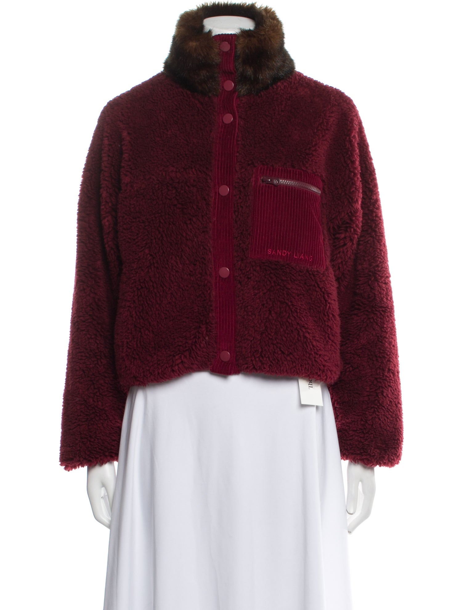 Sandy Liang Faux Fur Jacket