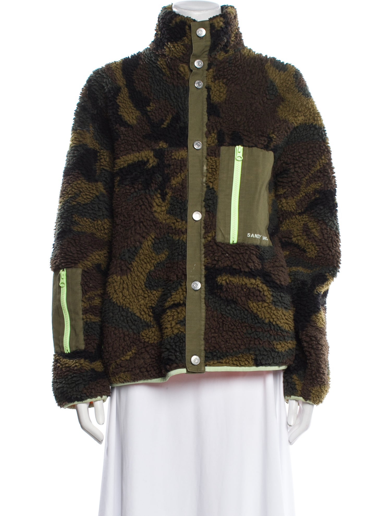 Sandy Liang Printed Faux Fur Jacket