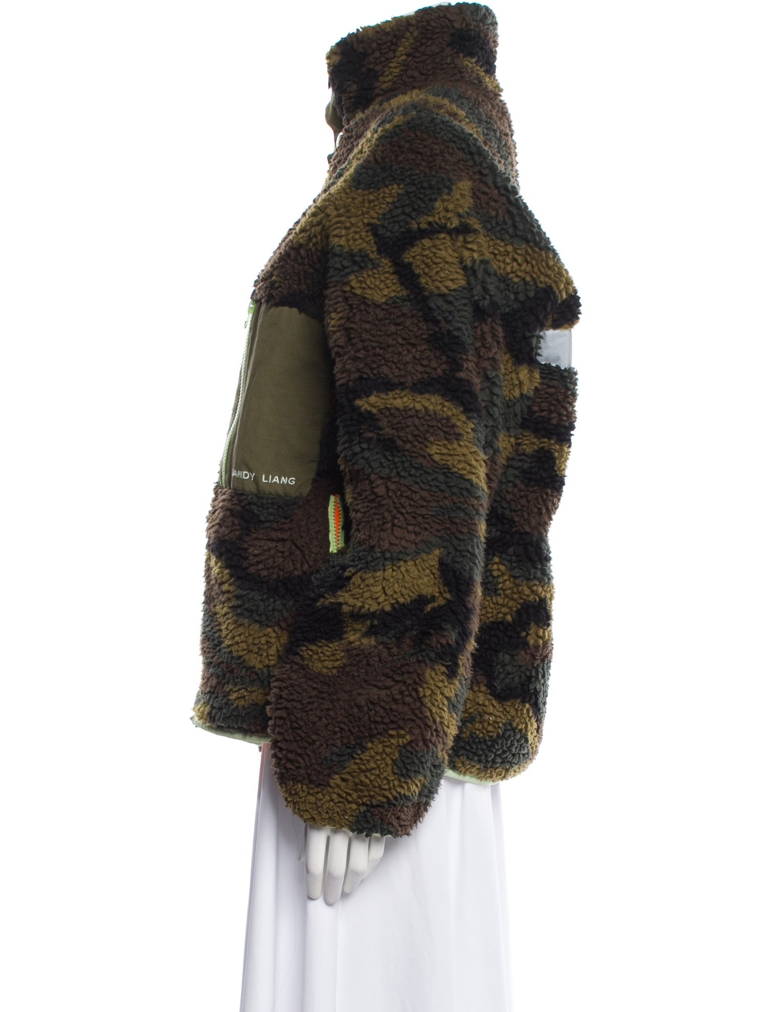 Sandy Liang Printed Faux Fur Jacket