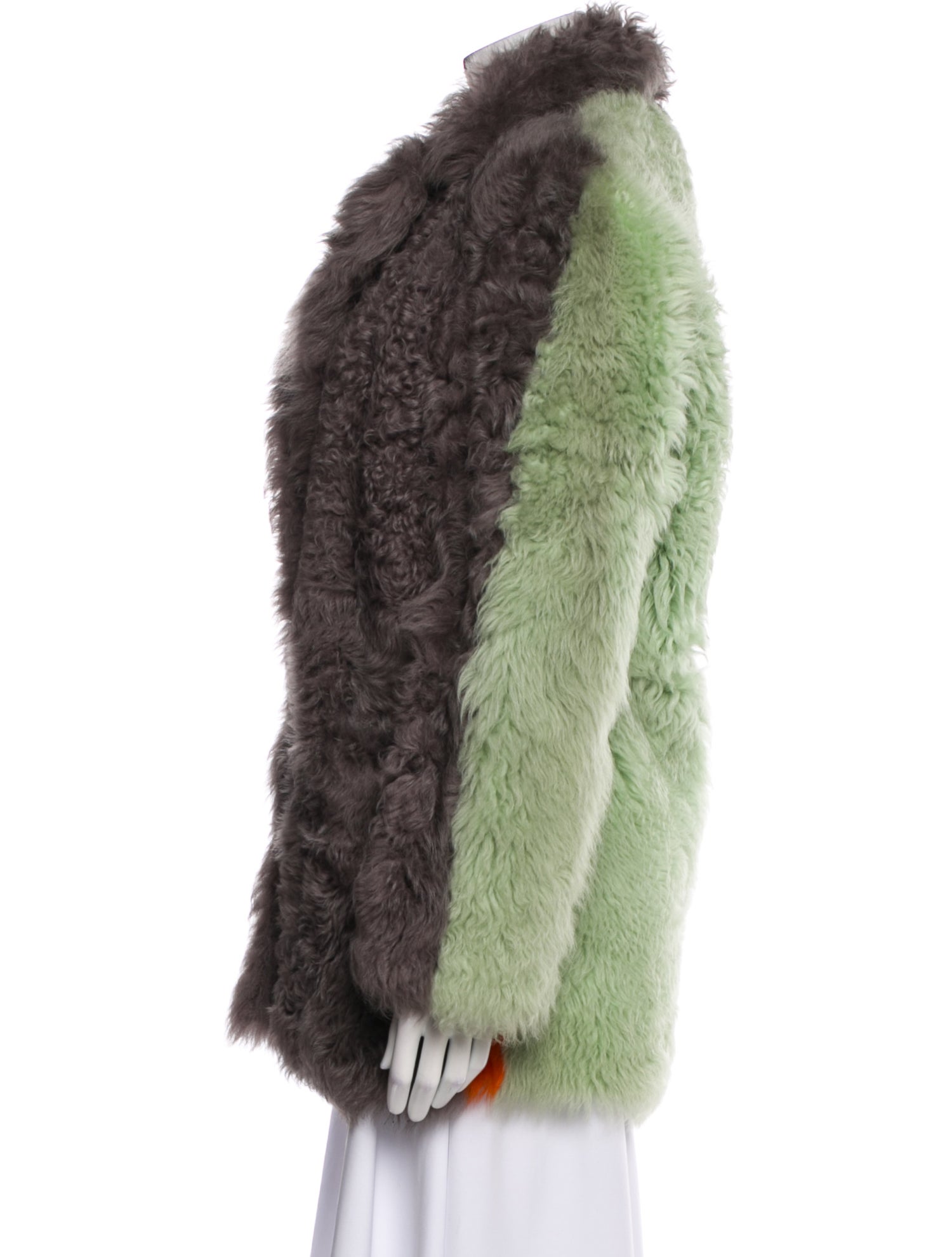 Sandy Liang Shearling Fur Coat