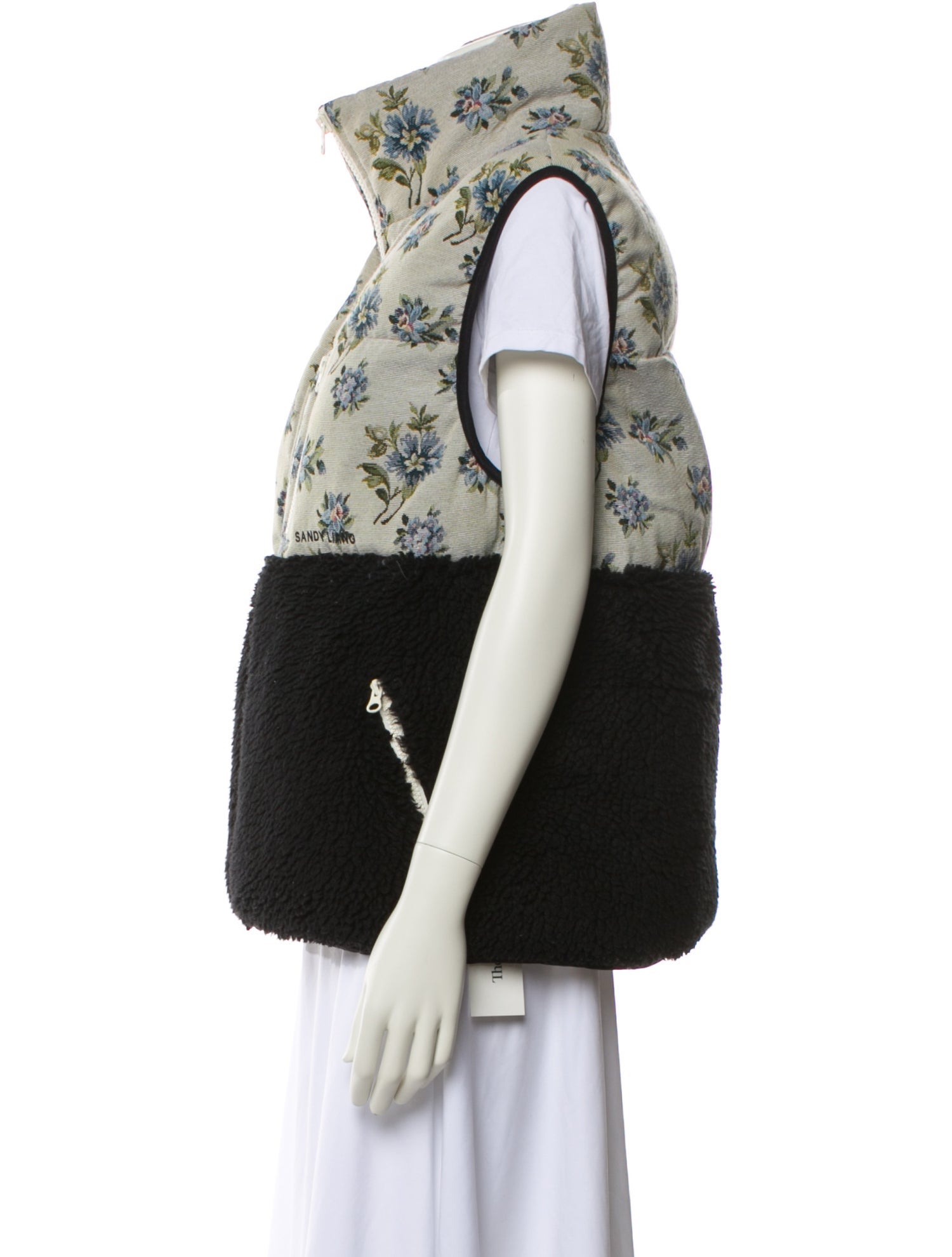 Sandy Liang Floral Print Vest