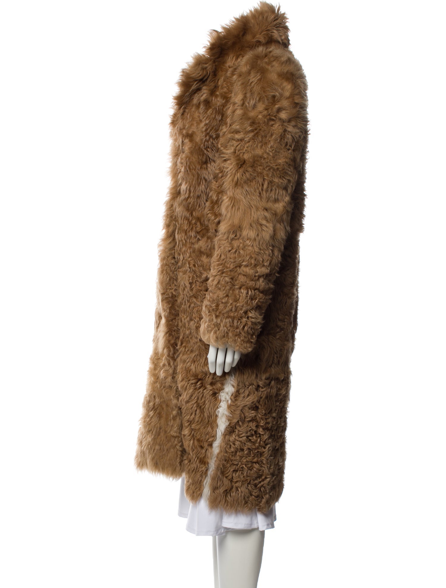 Sandy Liang Shearling Fur Coat