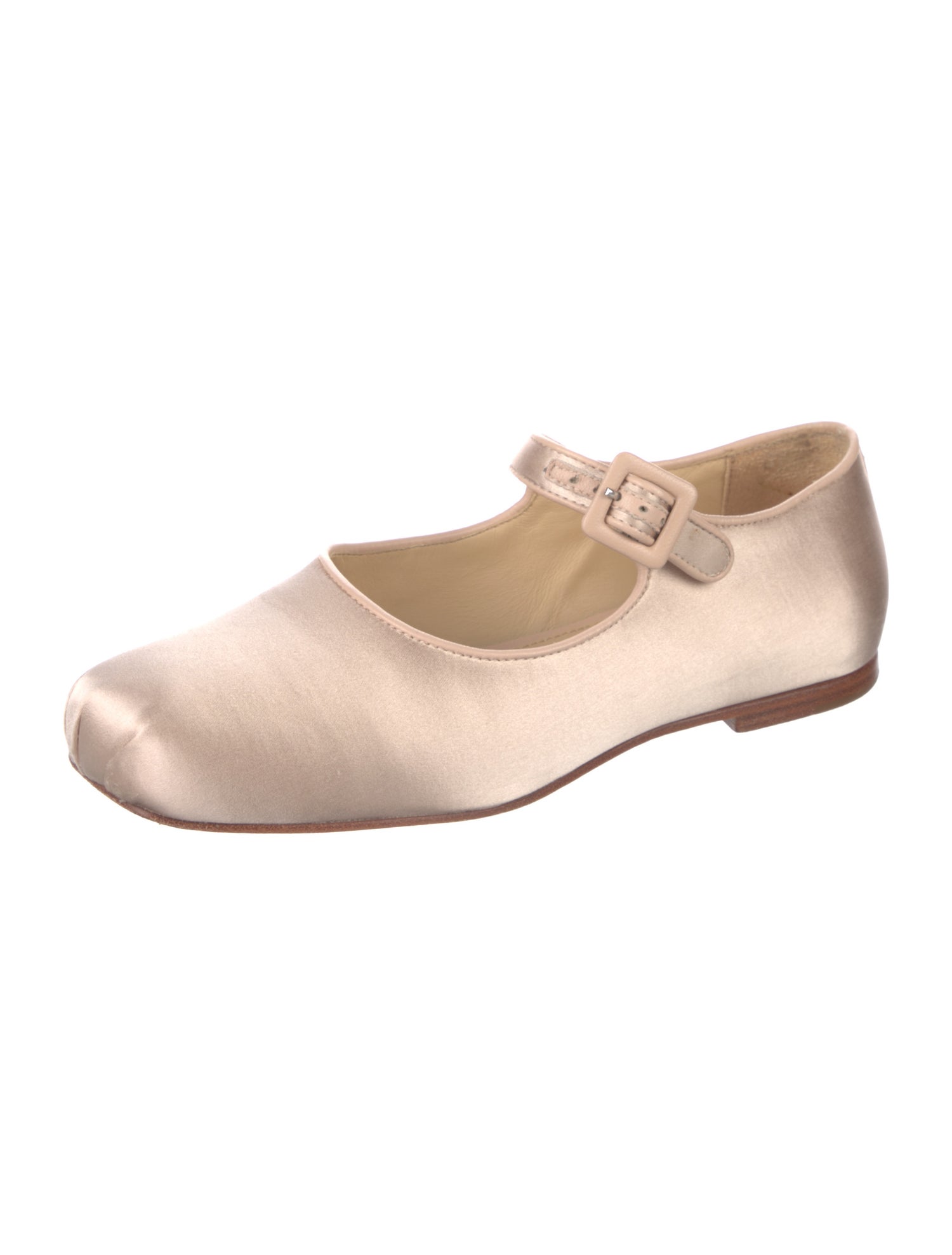 Sandy Liang Satin Mary Jane Flats
