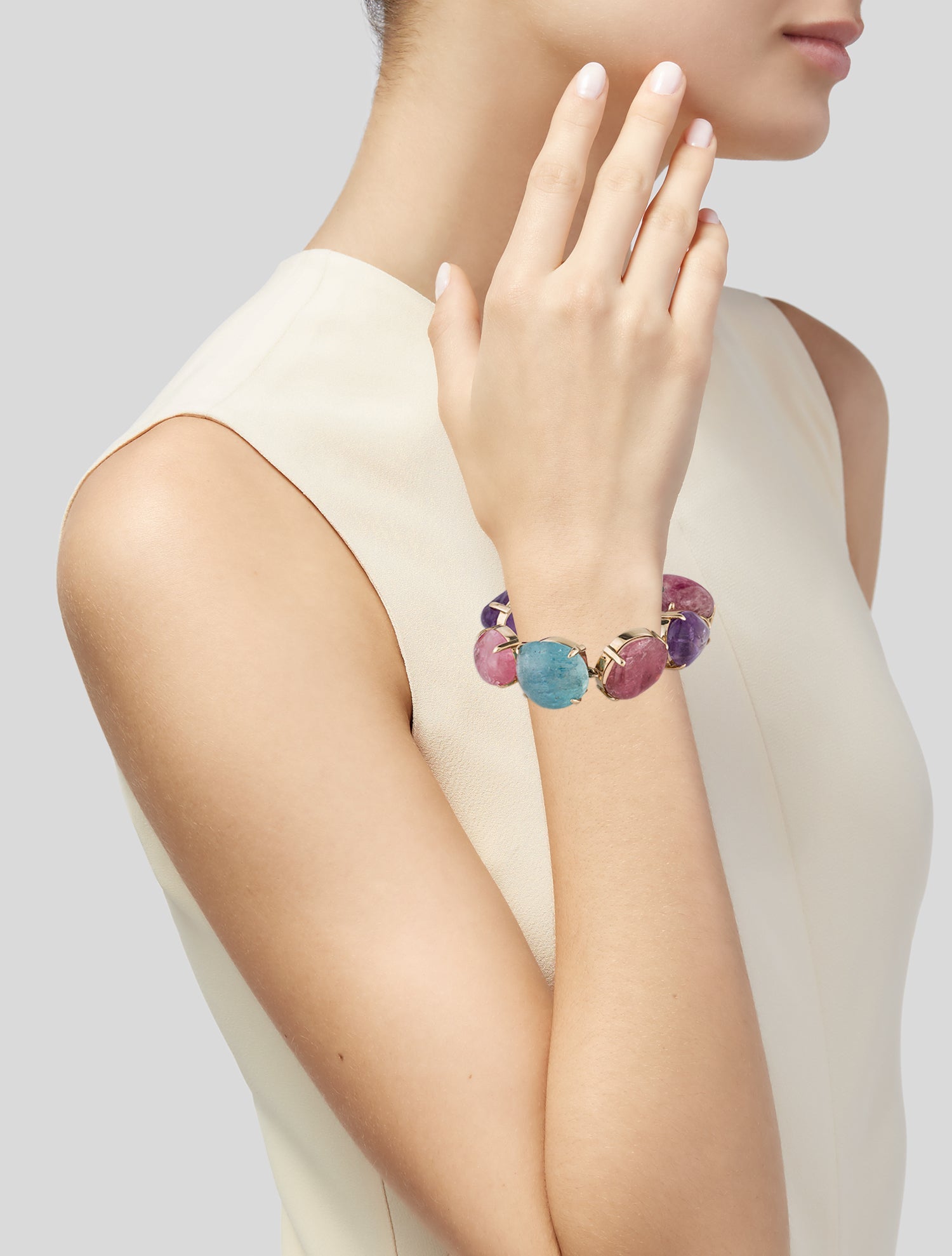 Seaman Schepps 14K Multi-Stone Bracelet