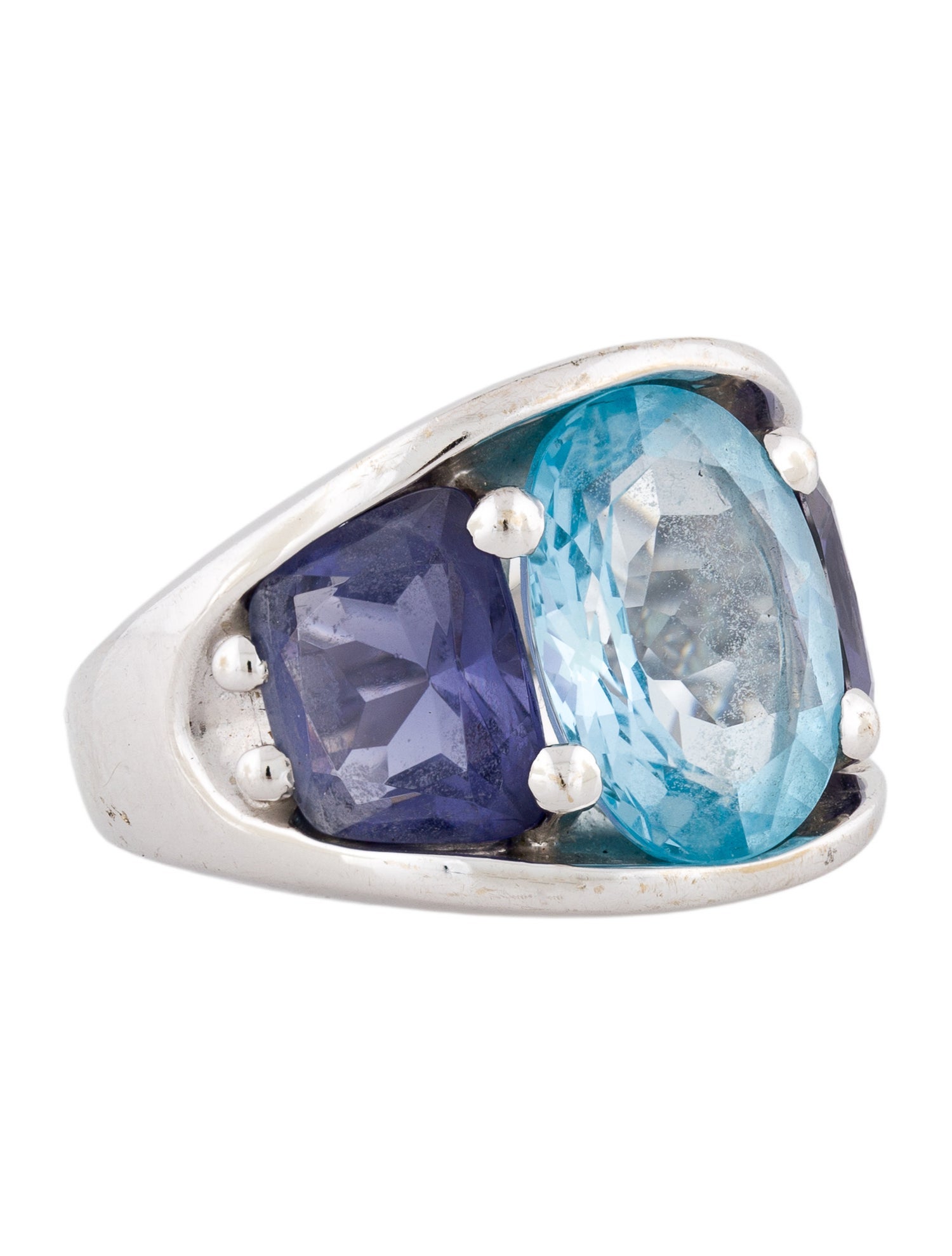 Seaman Schepps 18K Topaz & Iolite 485 Ring