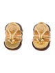 Seaman Schepps 18K Wood Shrimp Earclips