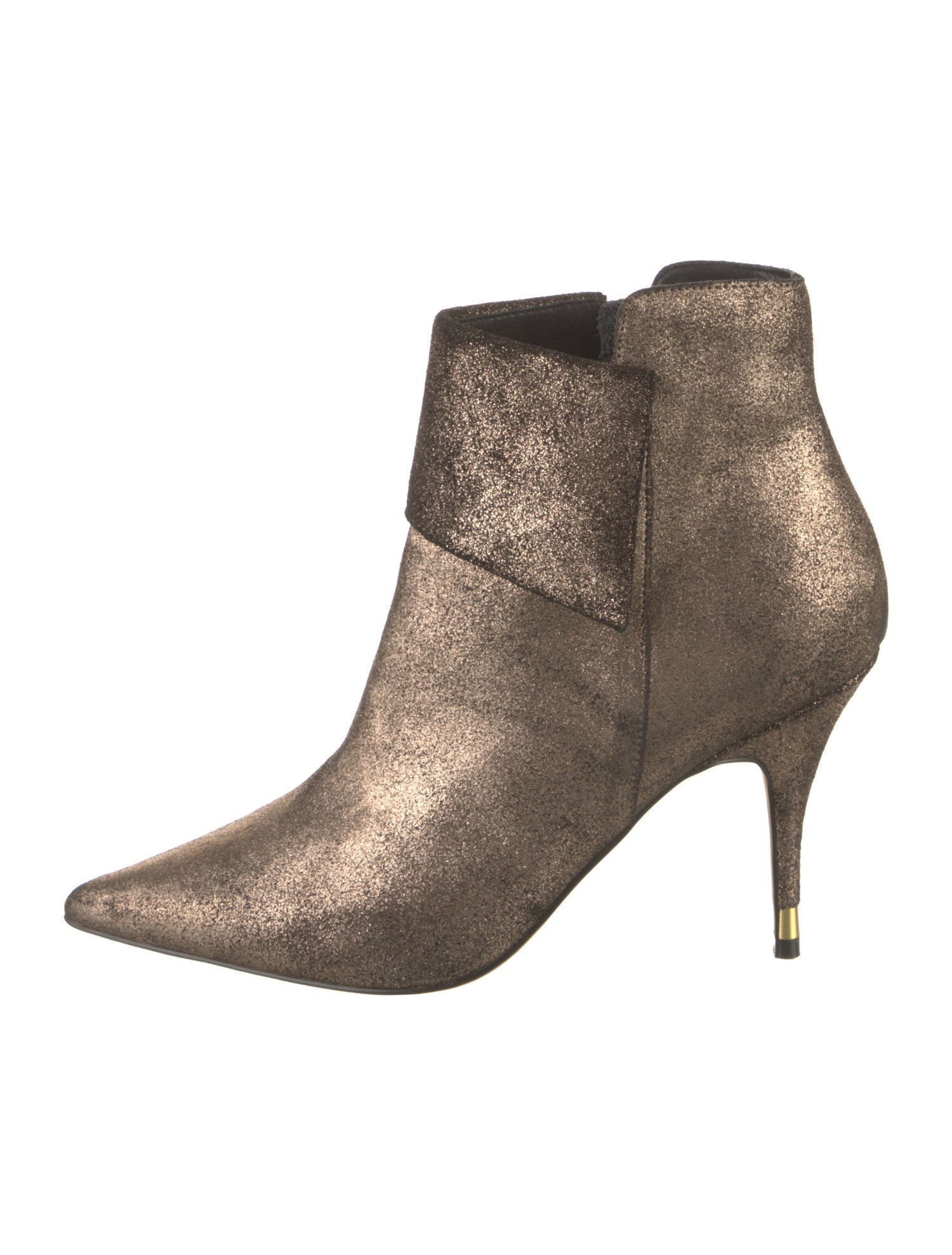 Paolo Sebastian Leather Glitter Accents Boots