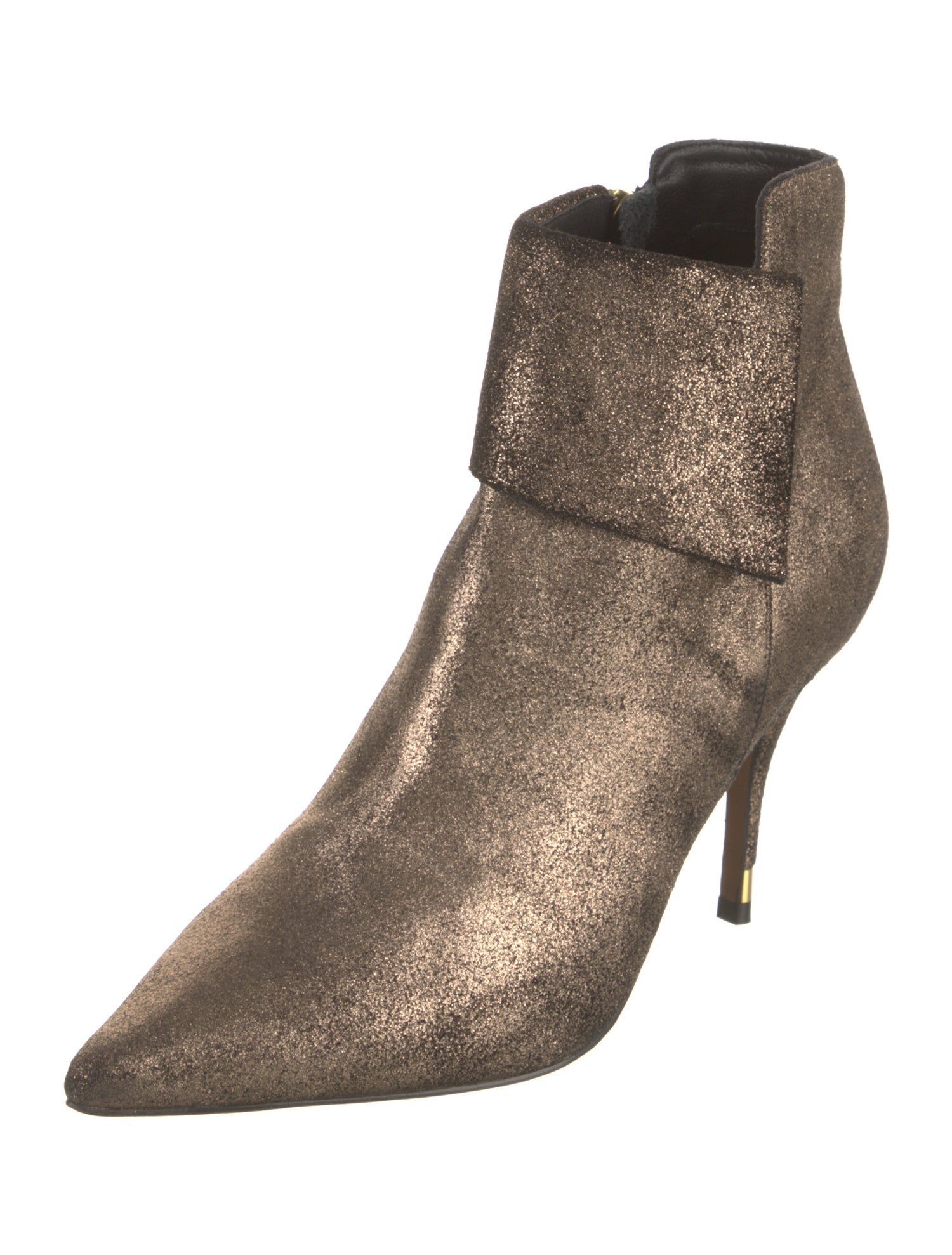 Paolo Sebastian Leather Glitter Accents Boots