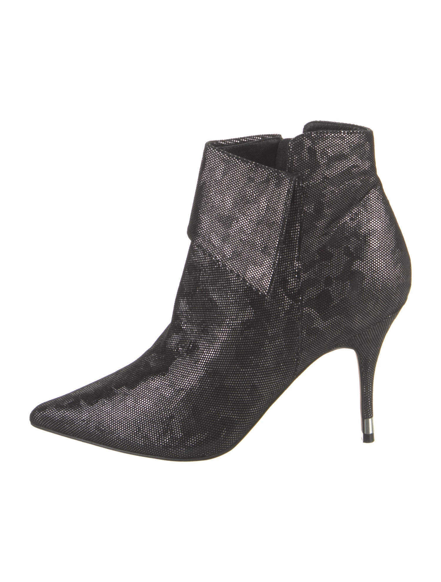 Paolo Sebastian Suede Leather Trim Embellishment Sock Boots