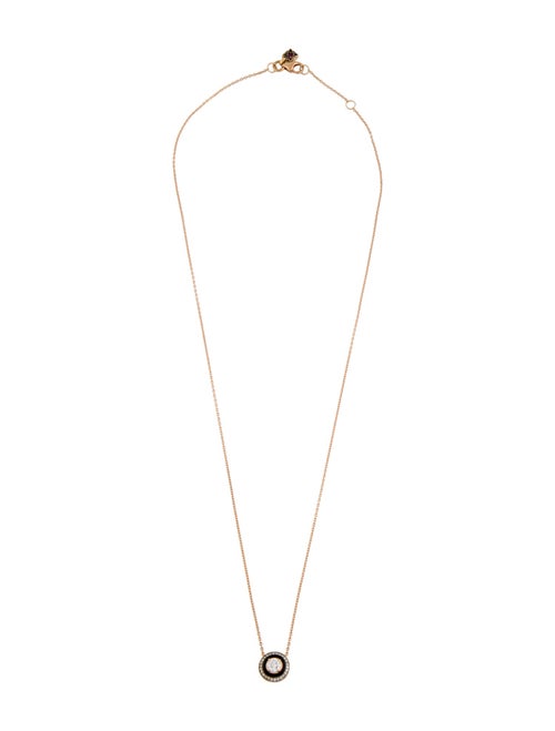 Selim Mouzannar 18K Enamel, Diamond & Ruby Mina Pendant Necklace