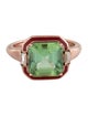 Selim Mouzannar 18K 3.58ctw Tourmaline, Diamonds & Enamel Gemma Cocktail Ring