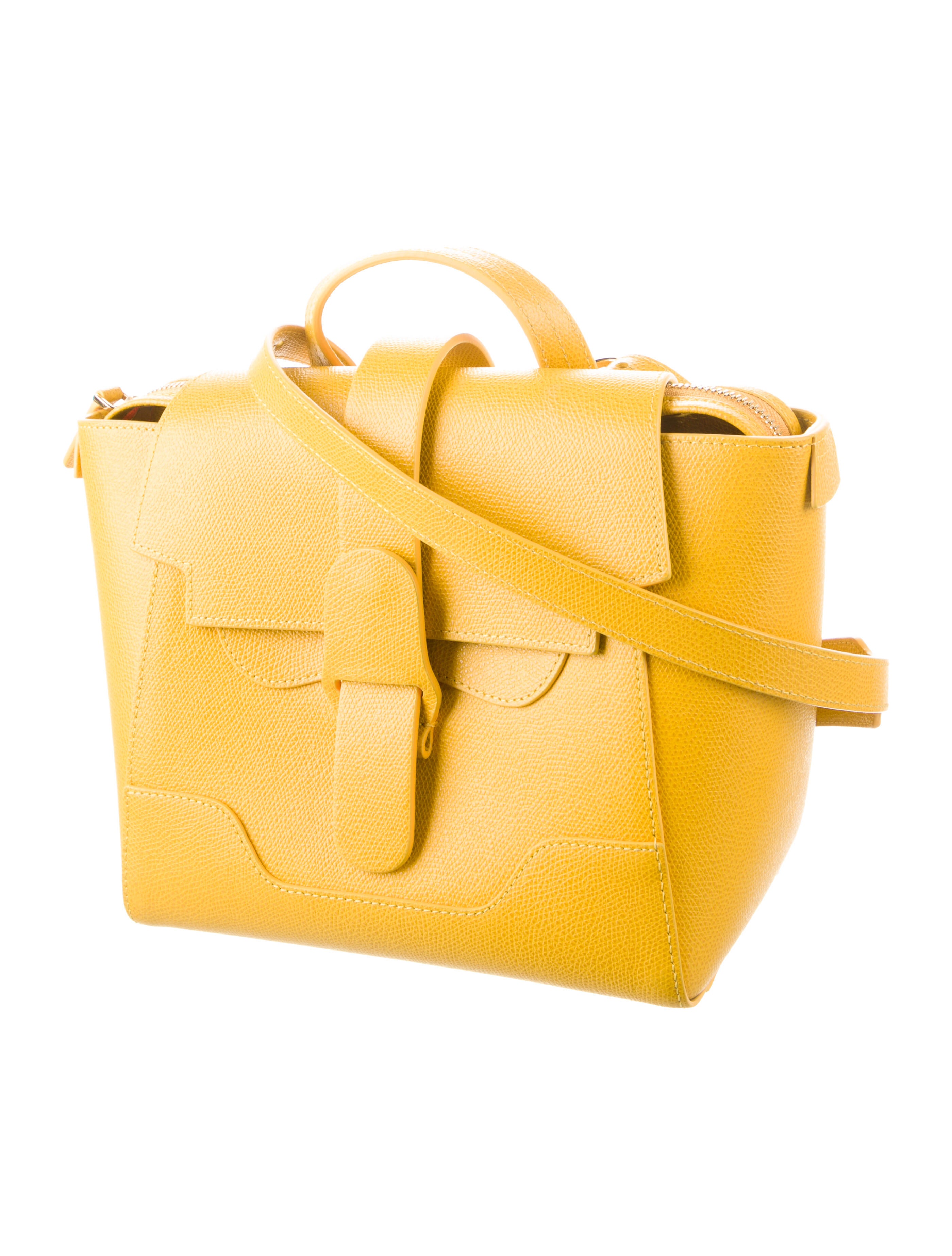 Senreve Leather Convertible Backpack Yellow Backpacks, Handbags