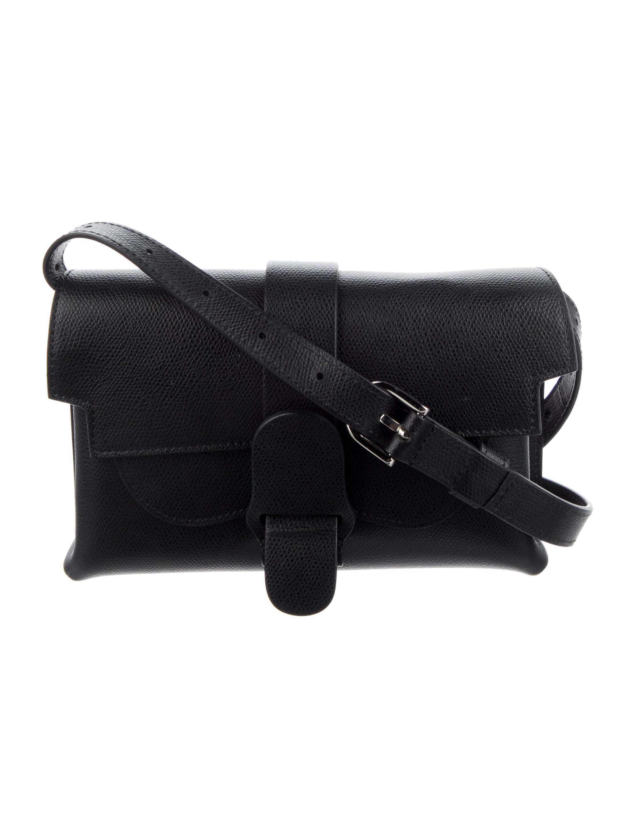 Senreve Convertable Leather Bag Black Crossbody Bags, Handbags