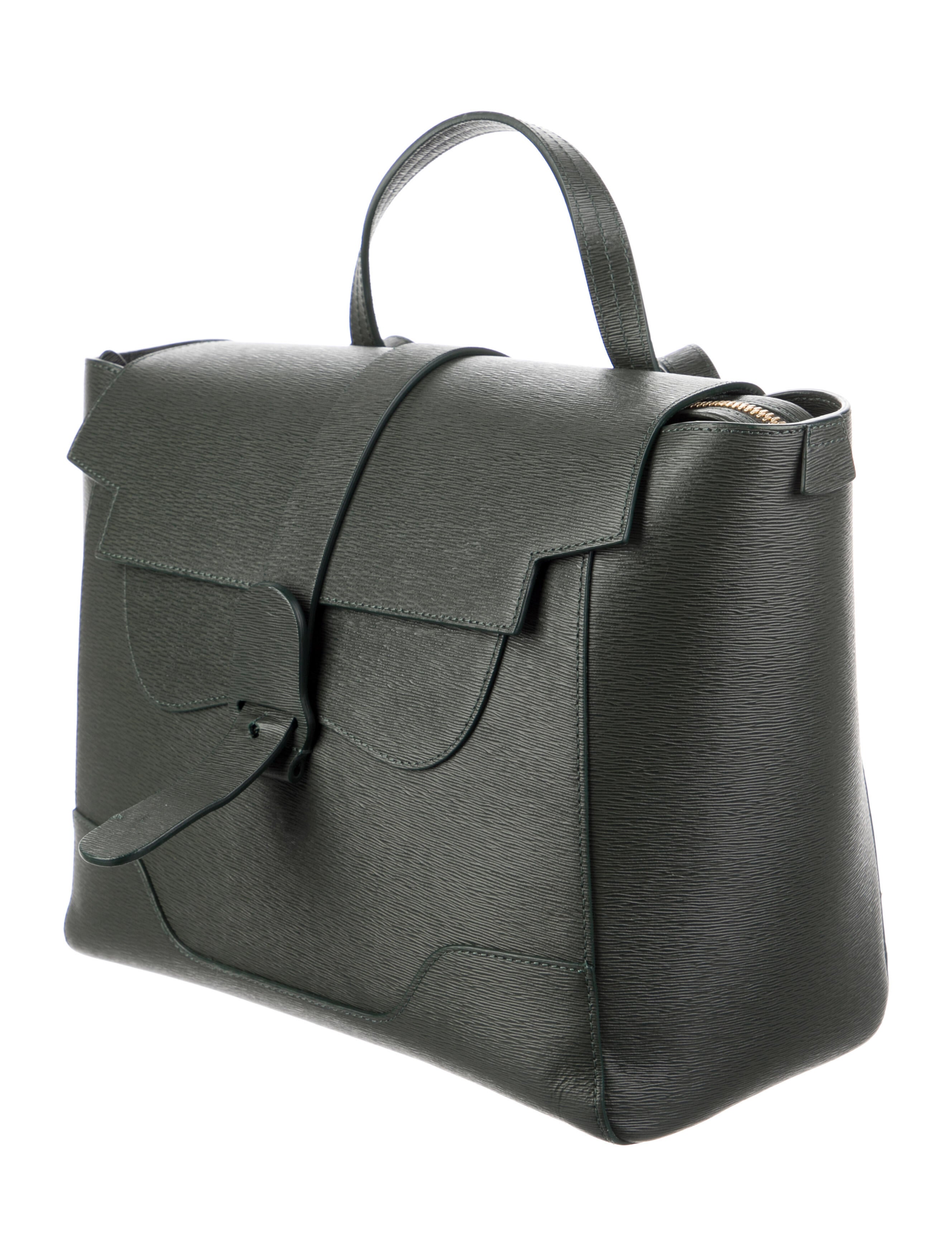 Senreve Leather Convertible Backpack - Green Backpacks, Handbags ...