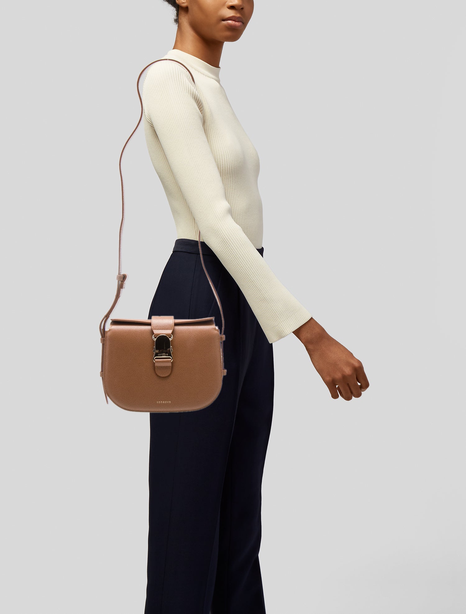 Sharif Leather Crossbody Bag - White Crossbody Bags, Handbags ...