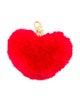 Senreve Heart Shape Faux Fur Keychain
