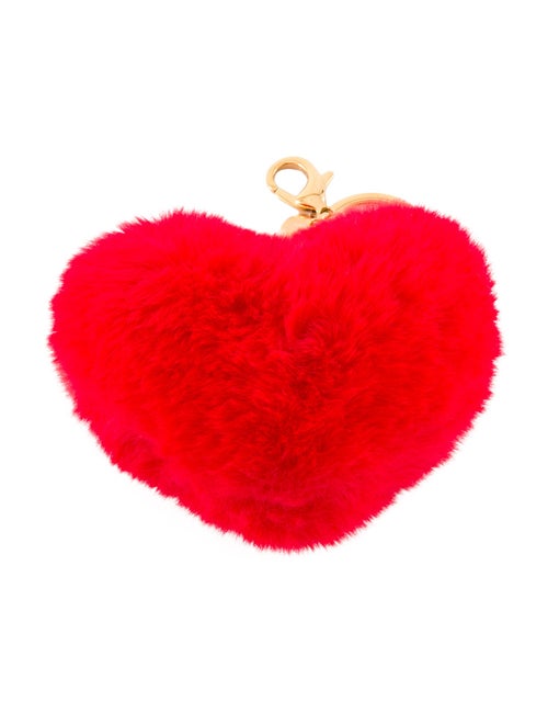 Senreve Heart Shape Faux Fur Keychain