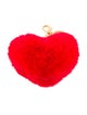 Senreve Heart Shape Faux Fur Keychain