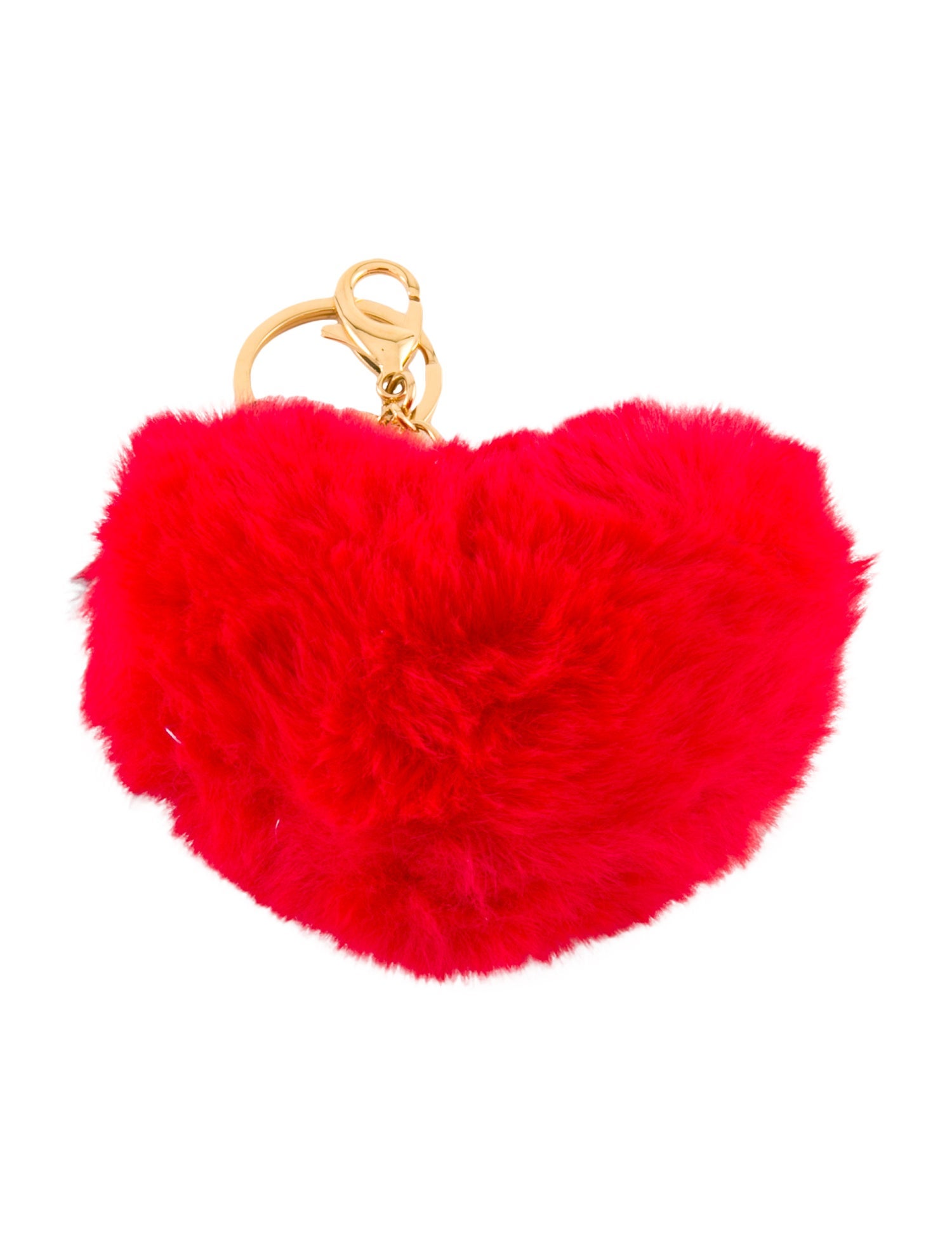 Senreve Heart Shape Fur Keychain w/ Tags
