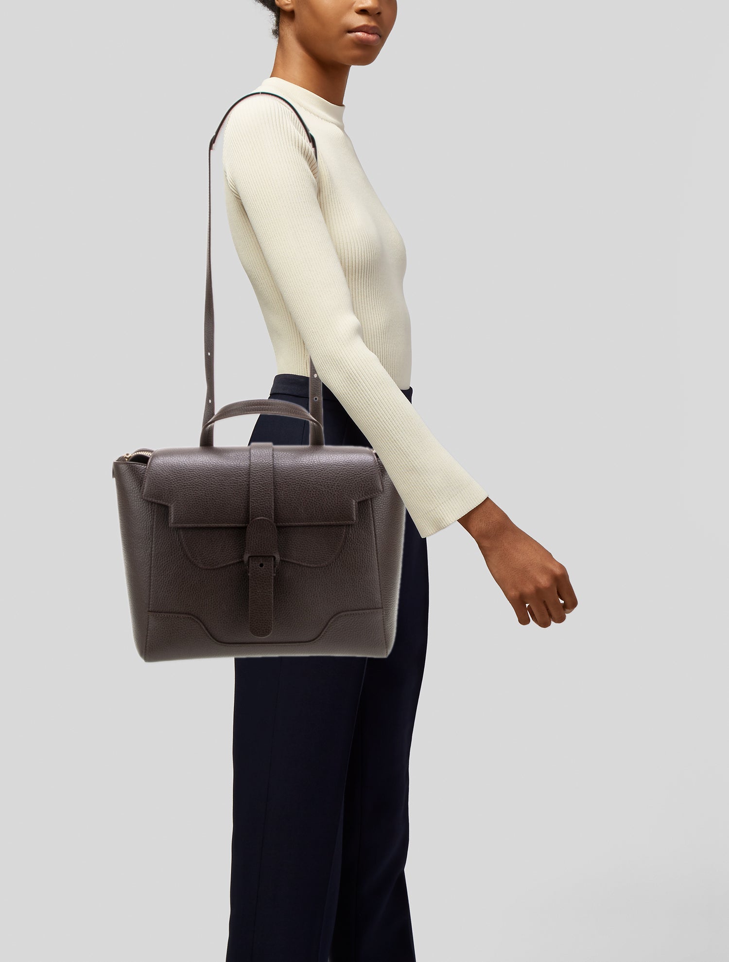 Senreve Leather Messenger Bag